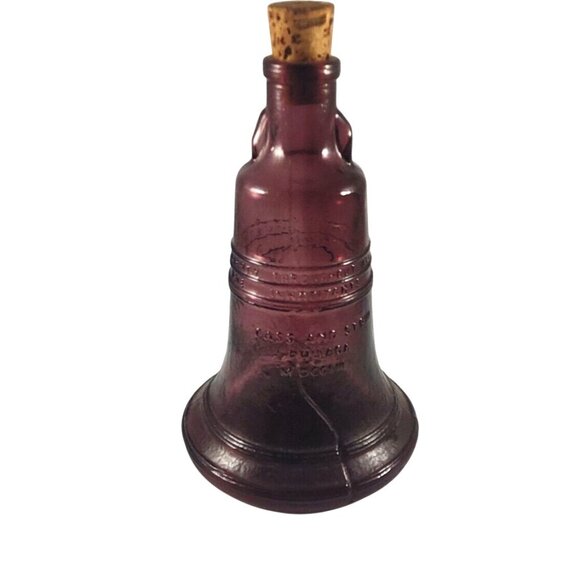 COPY - Vintage Wheaton Amethyst Glass Liberty Bell - Picture 1 of 7